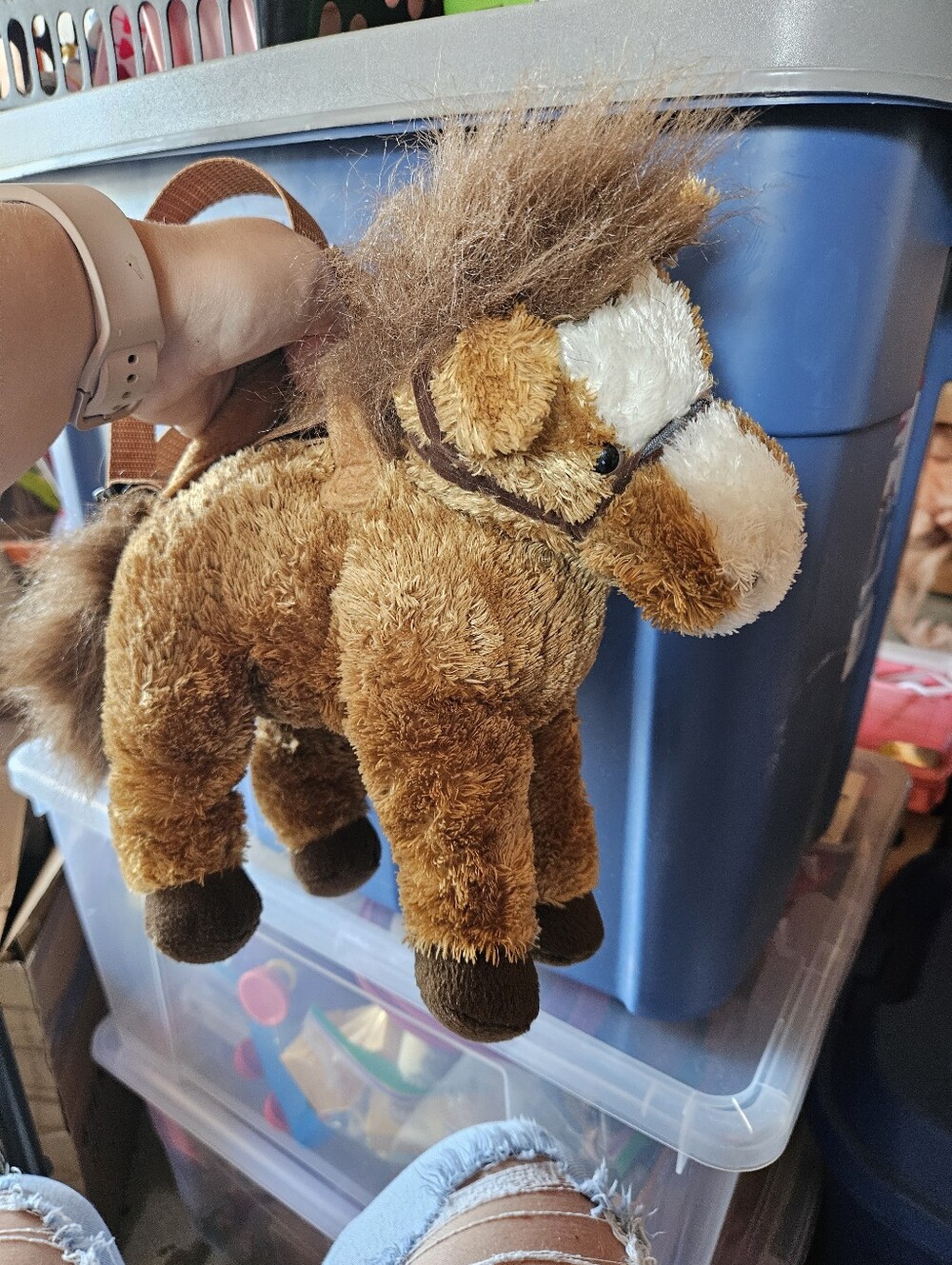 Like New Unipack Plush Horse Mini Purse